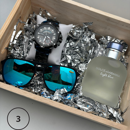 Combo Casio+Perfume+Gafas