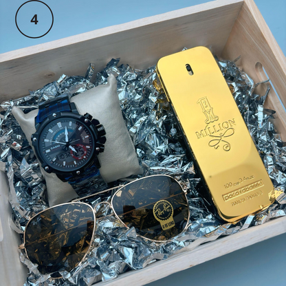 Combo Casio+Perfume+Gafas